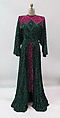 Dress, Gilbert Adrian (American, Naugatuck, Connecticut 1903–1959 Hollywood, California), silk, metal, synthetic, American